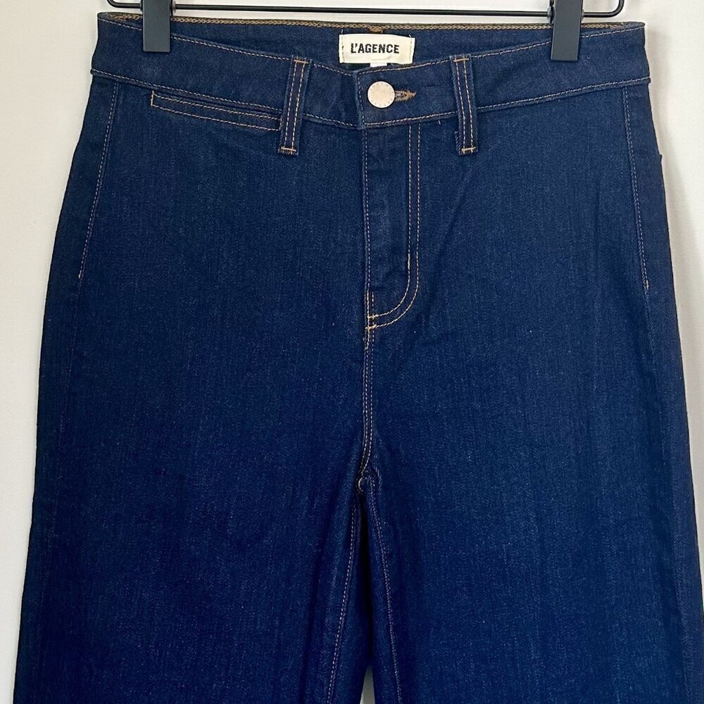 NWT L'Agence Bell Bottom Flare Blue Jeans - Size 25 - Picture 2 of 6